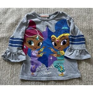 Shimmer and Shine Shirt Size 5 Nickelodeon Girls Long Sleeve Toddler Genie Magic